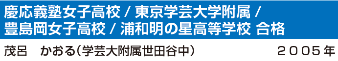 塚本数学クラブ合格実績